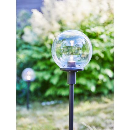 Markslöjd 107283 - LED Lauko šviestuvas GARDEN24 LED/3W/24V 60 cm IP44 juodas/skaidrus