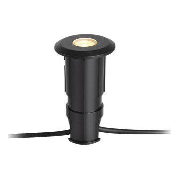 Markslöjd 107285 - LED įleidžiamasis lauko šviestuvas GARDEN24 LED/3W/24V IP44 juodas