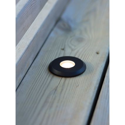Markslöjd 107285 - LED įleidžiamasis lauko šviestuvas GARDEN24 LED/3W/24V IP44 juodas