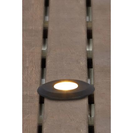 Markslöjd 107285 - LED įleidžiamasis lauko šviestuvas GARDEN24 LED/3W/24V IP44 juodas
