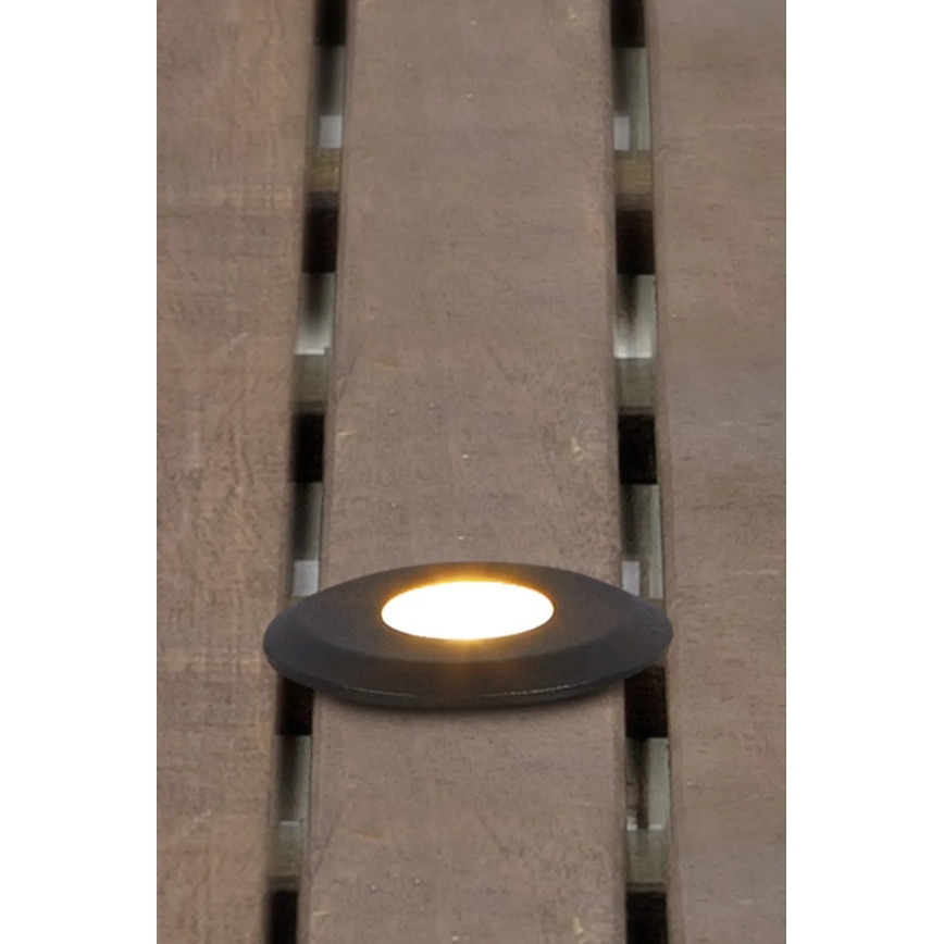 Markslöjd 107285 - LED įleidžiamasis lauko šviestuvas GARDEN24 LED/3W/24V IP44 juodas