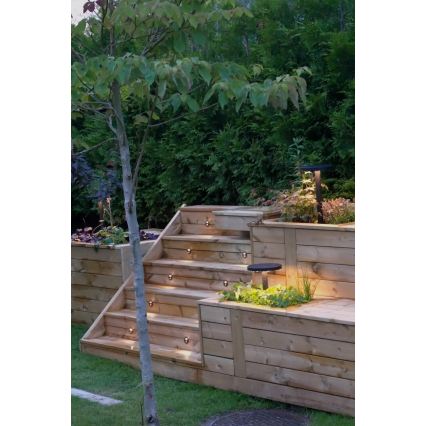 Markslöjd 107289 - LED lauko įleidžiamas šviestuvas GARDEN24 LED/0,8W/24V IP44 juodas