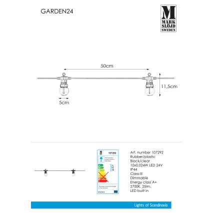 Markslöjd 107292 - LED Dekoratyvinė lauko girlianda GIRLIANDA GARDEN 10xLED 5,5m IP44