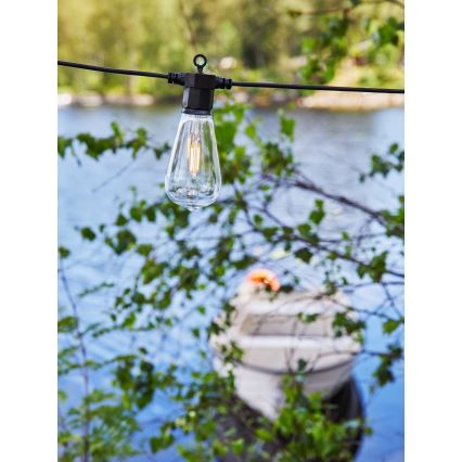 Markslöjd 107293 - LED Dekoratyvinė lauko girlianda GIRLIANDA GARDEN 10xLED 5,5m IP44