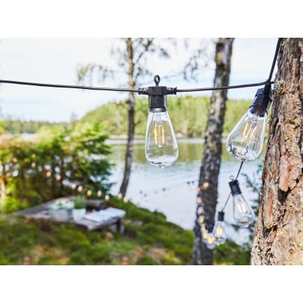 Markslöjd 107293 - LED Dekoratyvinė lauko girlianda GIRLIANDA GARDEN 10xLED 5,5m IP44
