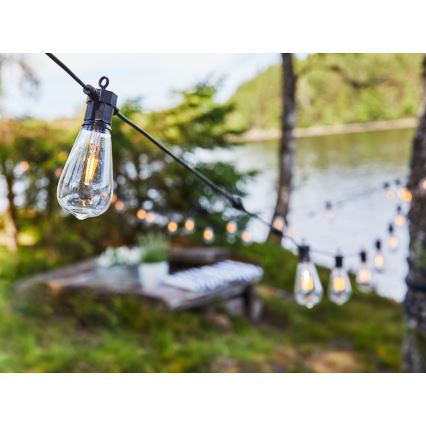 Markslöjd 107293 - LED Dekoratyvinė lauko girlianda GIRLIANDA GARDEN 10xLED 5,5m IP44