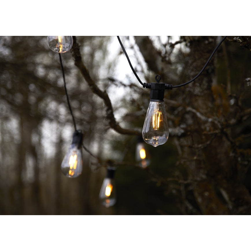 Markslöjd 107293 - LED Dekoratyvinė lauko girlianda GIRLIANDA GARDEN 10xLED 5,5m IP44