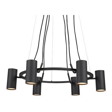 Markslöjd 107357 - Sietynas, kabinamas ant virvės PORTO 6xGU10/12W/230V