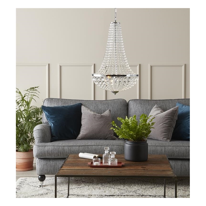 Markslöjd 107550 - Krištolinis vonios sietynas ant grandinės GRÄNSÖ 2xG9/20W/230V IP44