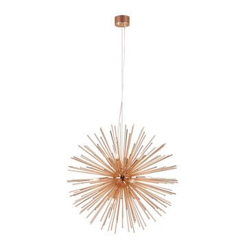 Markslöjd 107752 - Pakabinamas sietynas SOLEIL 12xE14/20W/260V Rožinis auksas
