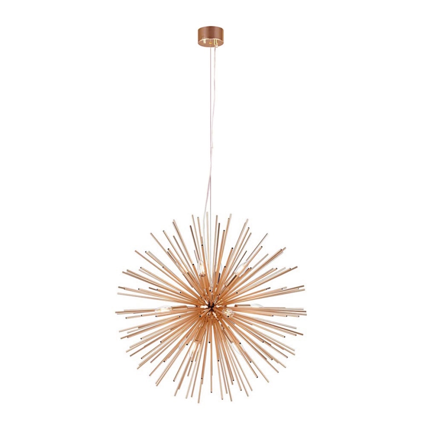 Markslöjd 107752 - Pakabinamas sietynas SOLEIL 12xE14/20W/260V Rožinis auksas