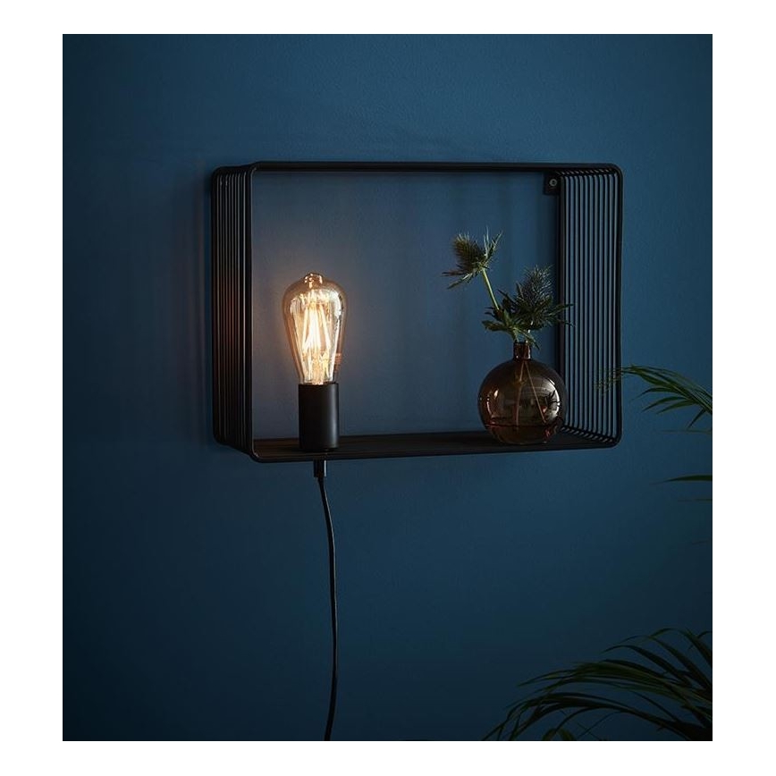 Markslöjd 107814 - Sieninis šviestuvas SHELF 1xE27/60W/230V
