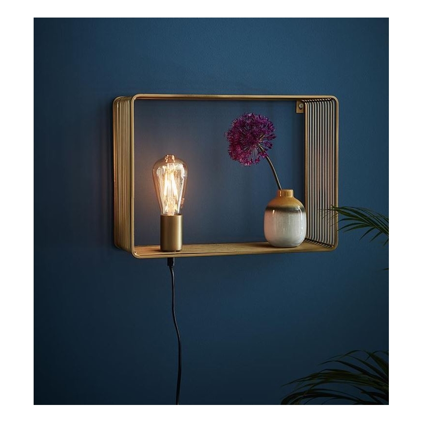 Markslöjd 107815 - Sieninis šviestuvas SHELF 1xE27/60W/230V