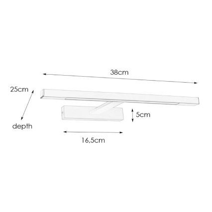 Markslöjd 107910 - LED vonios veidrodžio šviestuvas NEPTUNUS LED/6W/230V IP44