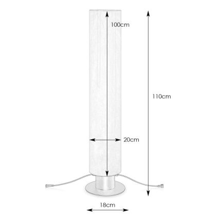Markslöjd 107986 - LED lauko šviestuvas GARDEN24 LED/20W/24V 110 cm IP44 juodas