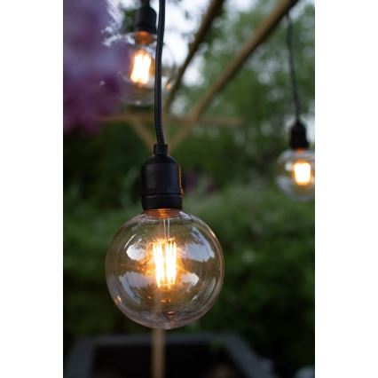 Markslöjd 107989 - lauko LED pakabinamas šviestuvas GARDEN24 LED/2,86W/24V IP44 juodas/skaidrus
