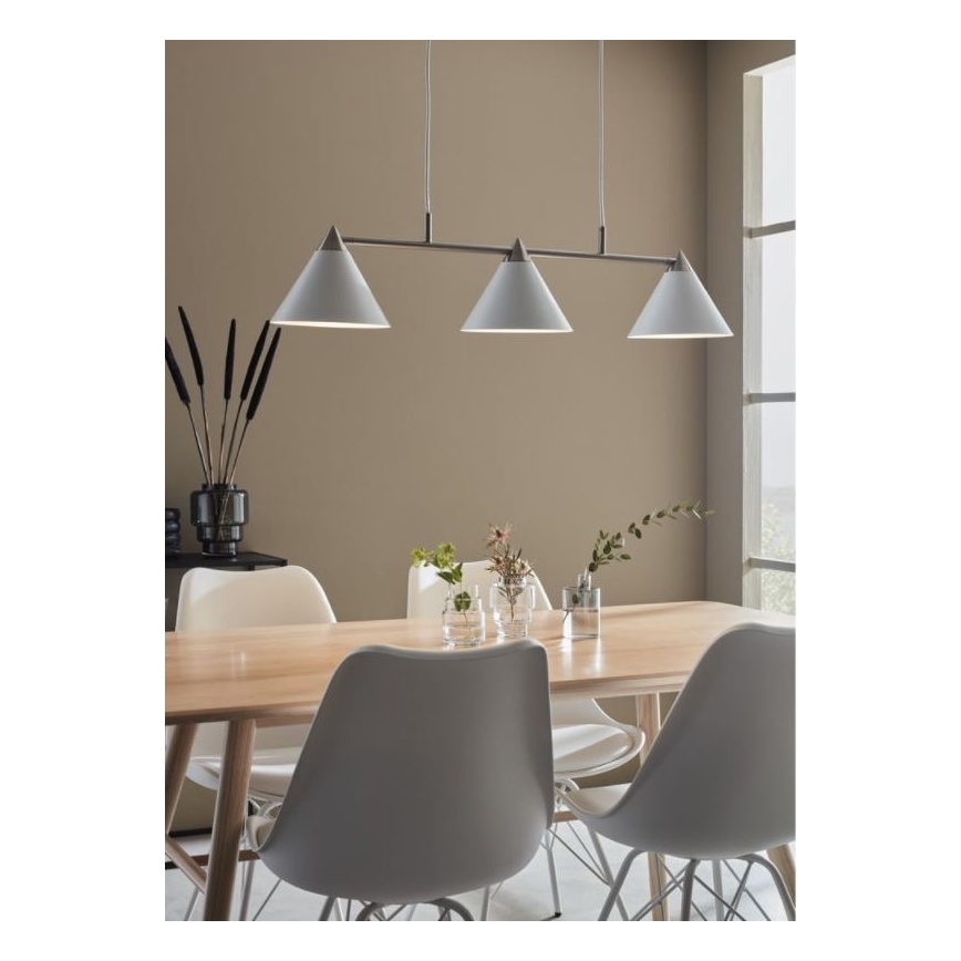 Markslöjd 108075 - Pakabinamas sietynas KLINT 3xE14/40W/230V baltas