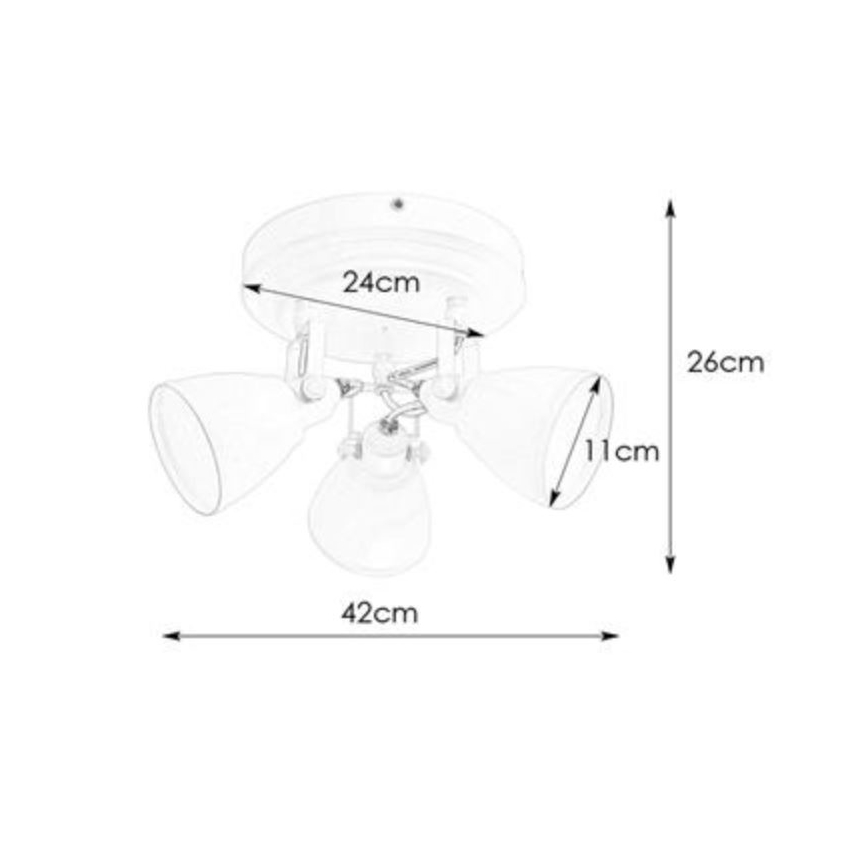 Markslöjd 108081 -  Vonios akcentinis šviestuvas FJÄLLBACKA 3xG9/20W/230V IP44 juodas