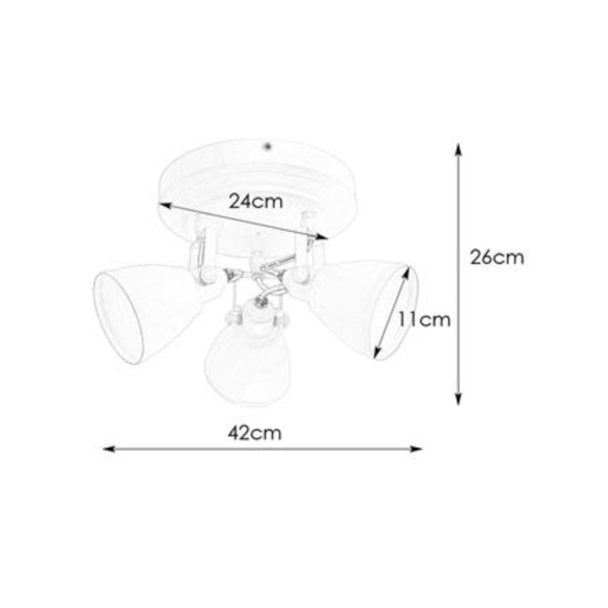 Markslöjd 108083 - Vonios akcentinis šviestuvas FJÄLLBACKA 3xG9/20W/230V IP44 baltas