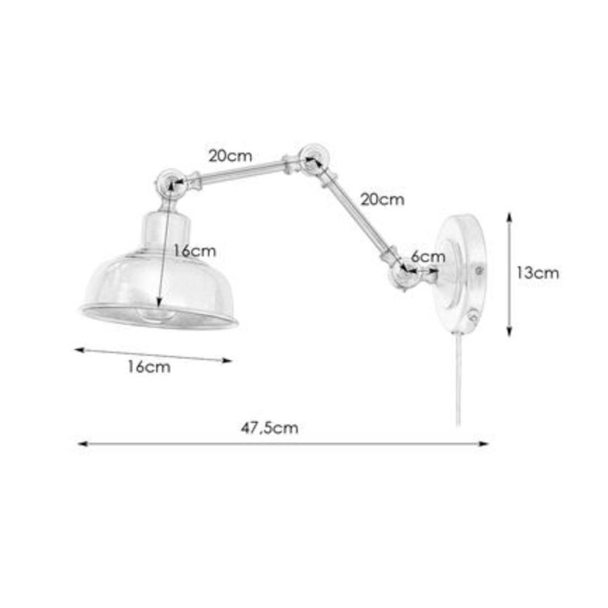 Markslöjd 108115 - Sieninis šviestuvas GRIMSTAD 1xE27/60W/230V