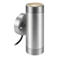 Markslöjd 108170 - LED lauko sieninis šviestuvas GARDEN24 2xLED/3W/24V IP44 matinis chromas