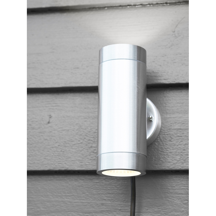 Markslöjd 108170 - LED lauko sieninis šviestuvas GARDEN24 2xLED/3W/24V IP44 matinis chromas