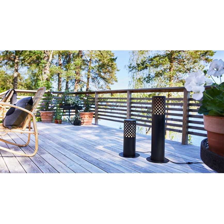 Markslöjd 108175 - LED lauko šviestuvas GARDEN24 LED/6W/24V 42 cm IP44 juodas