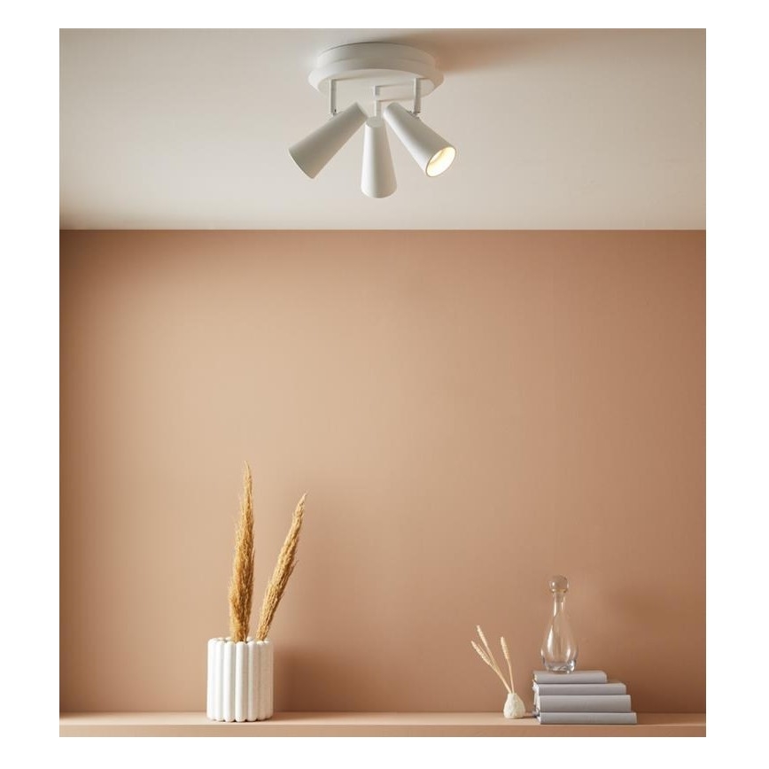 Markslöjd 108203 - Akcentinis šviestuvas CREST 3xGU10/7W/230V baltas