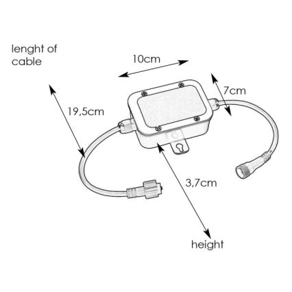 Markslöjd 108332 - Saugiklių dėžutė GARDEN24 24V IP44