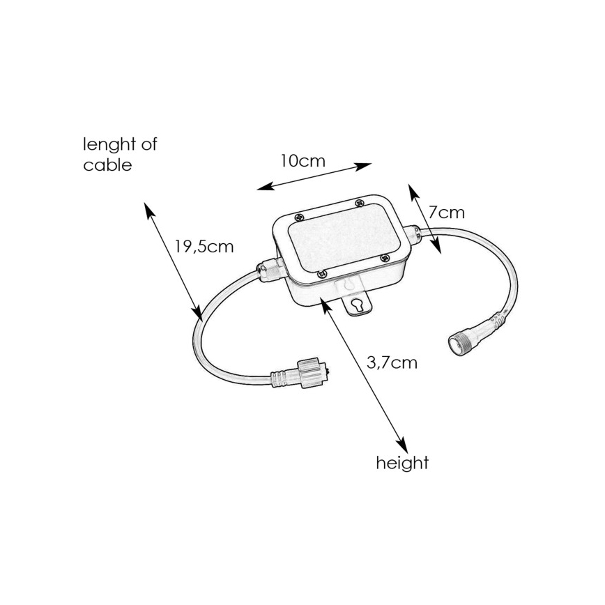 Markslöjd 108332 - Saugiklių dėžutė GARDEN24 24V IP44