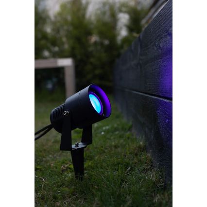 Markslöjd 108404 - LED RGBW lauko šviestuvas GARDEN24 LED/6W/24V 30 cm IP44 juoda