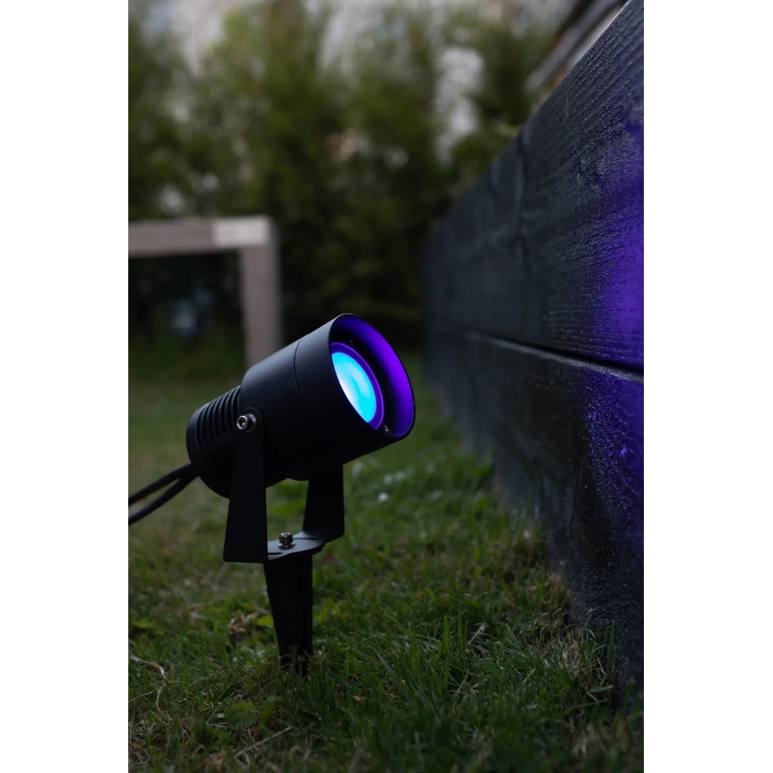Markslöjd 108404 - LED RGBW lauko šviestuvas GARDEN24 LED/6W/24V 30 cm IP44 juoda