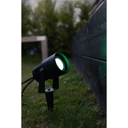 Markslöjd 108404 - LED RGBW lauko šviestuvas GARDEN24 LED/6W/24V 30 cm IP44 juoda