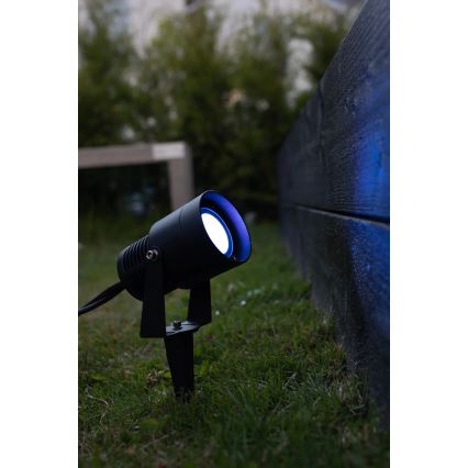 Markslöjd 108404 - LED RGBW lauko šviestuvas GARDEN24 LED/6W/24V 30 cm IP44 juoda