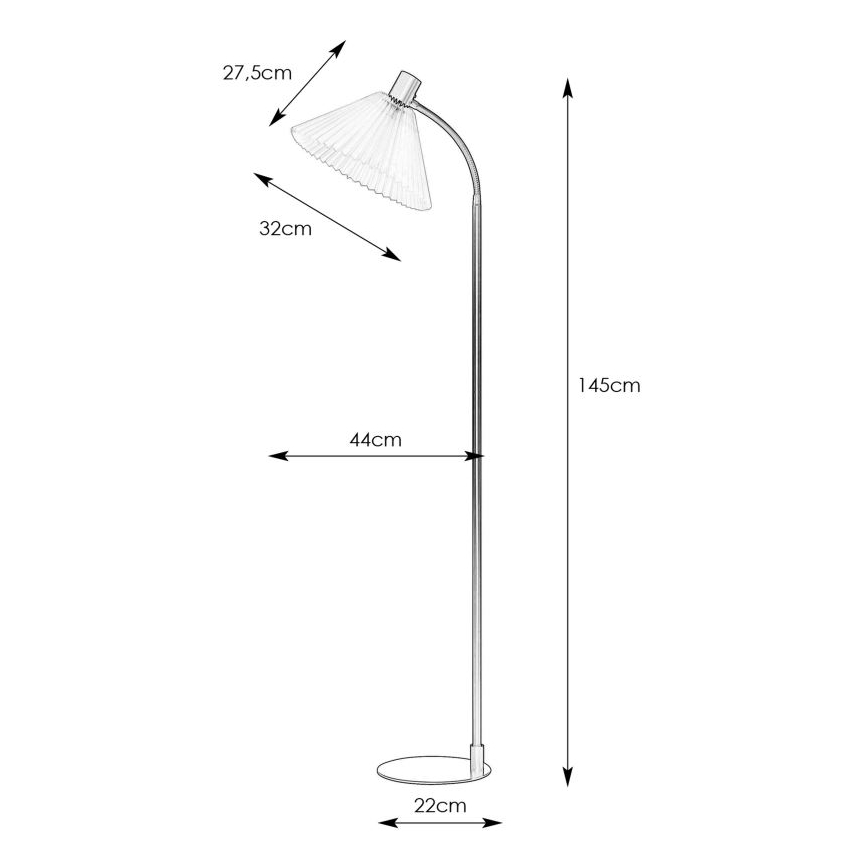 Markslöjd 108568 - Toršeras MIRA 1xE27/40W/230V juodas