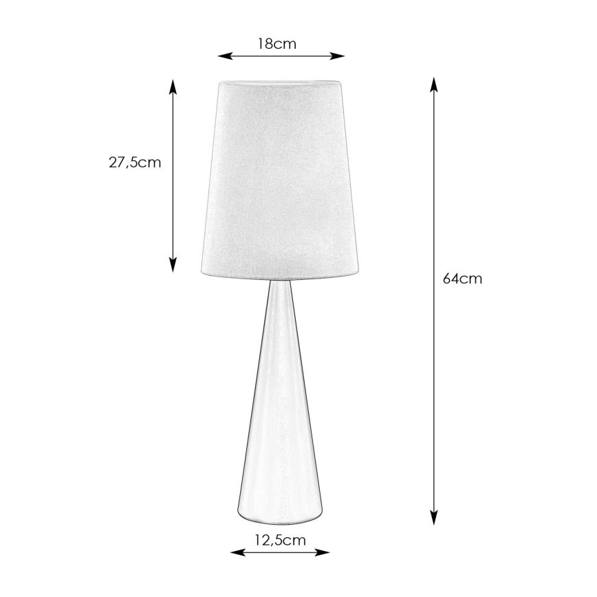Markslöjd 108597 – Stalinė lempa CONUS 1xE14/40W/230V balta/juoda