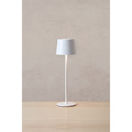 Markslöjd 108654 - LED Pritemdoma įkraunama lempa FIORE LED/2W/5V IP44 38cm balta