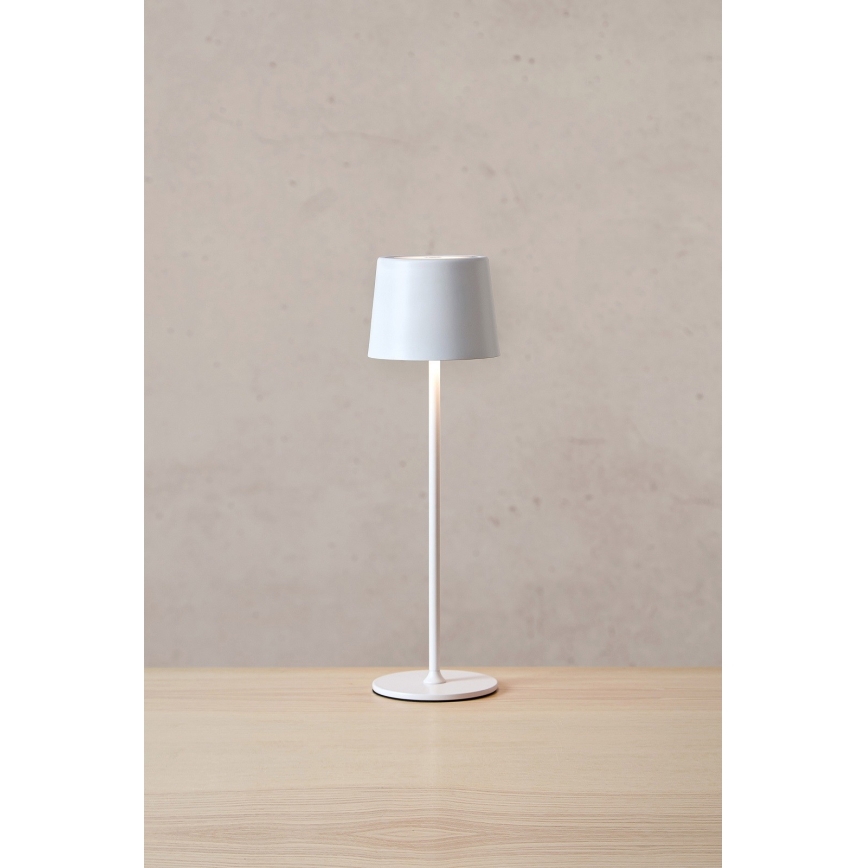Markslöjd 108654 - LED Pritemdoma įkraunama lempa FIORE LED/2W/5V IP44 38cm balta