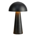 Markslöjd 108655 - dimeriuojamas įkraunamas LED stalinis šviestuvas FUNGI LED/1,5W/5V 2000 mAh IP44 juodas