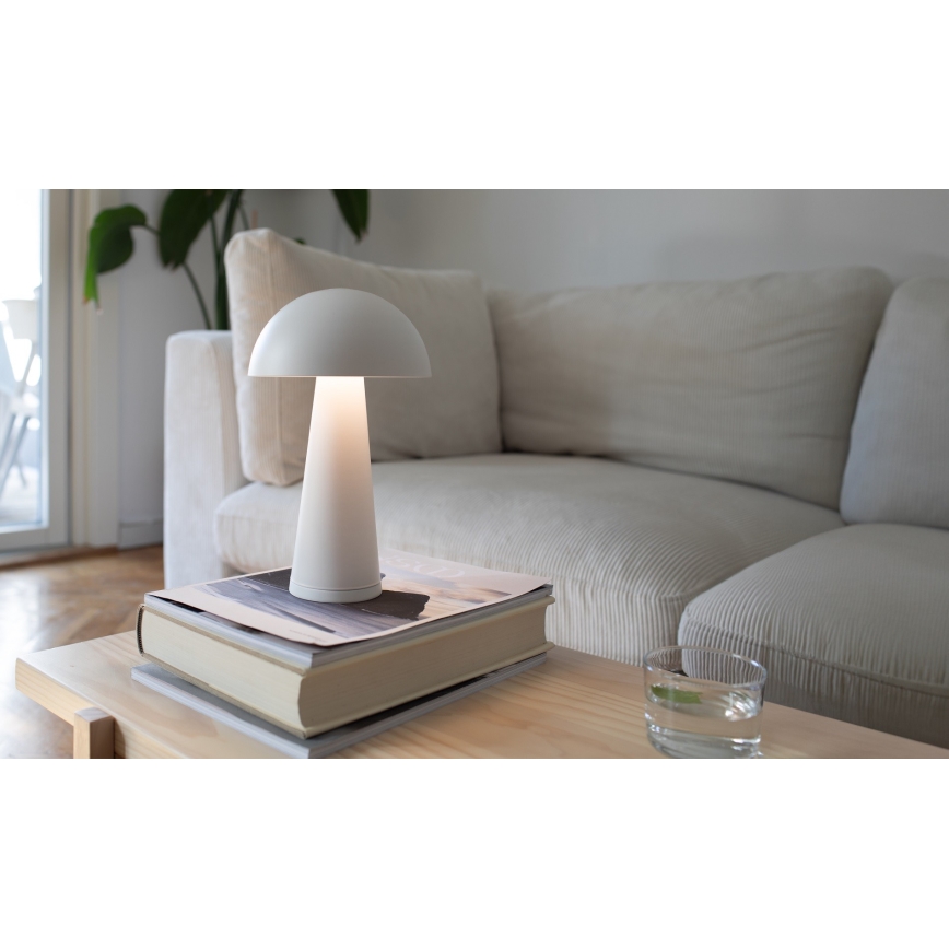 Markslöjd 108656 – LED Pritemdoma įkraunama lemputė FUNGI LED/1,5W/5V IP44 balta