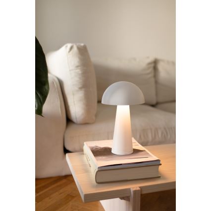 Markslöjd 108656 – LED Pritemdoma įkraunama lemputė FUNGI LED/1,5W/5V IP44 balta