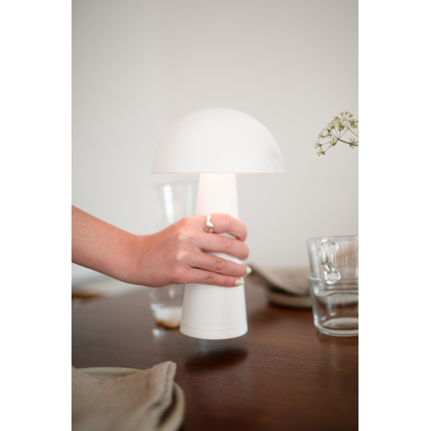 Markslöjd 108656 – LED Pritemdoma įkraunama lemputė FUNGI LED/1,5W/5V IP44 balta