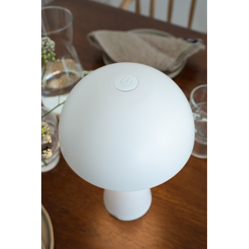 Markslöjd 108656 – LED Pritemdoma įkraunama lemputė FUNGI LED/1,5W/5V IP44 balta