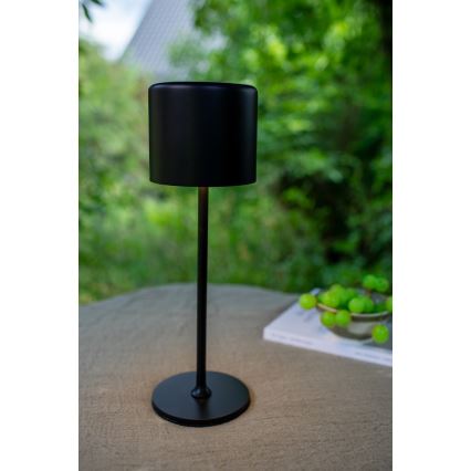 Markslöjd 108657 - LED Pritemdomas įkraunamas stalinis šviestuvas FILO LED/2W/5V IP44 30 cm juoda