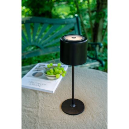 Markslöjd 108657 - LED Pritemdomas įkraunamas stalinis šviestuvas FILO LED/2W/5V IP44 30 cm juoda