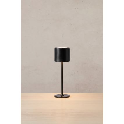 Markslöjd 108657 - LED Pritemdomas įkraunamas stalinis šviestuvas FILO LED/2W/5V IP44 30 cm juoda