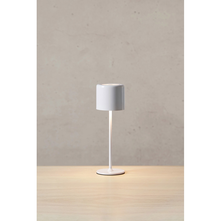 Markslöjd 108658 - LED Pritemdoma įkraunama lempa FILO LED/2W/5V IP44 30 cm balta