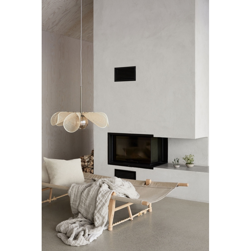 Markslöjd 108659 - Pakabinamas sietynas STYRKA 1xE27/40W/230V diametras 63 cm smėlio spalva