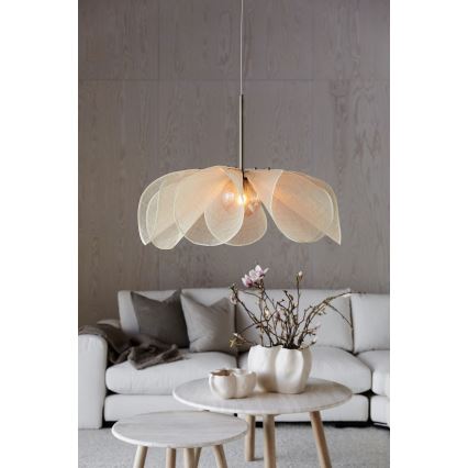 Markslöjd 108661 - Pakabinamas sietynas STYRKA 1xE27/40W/230V diametras 75 cm smėlio spalva