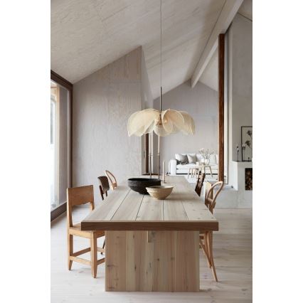 Markslöjd 108661 - Pakabinamas sietynas STYRKA 1xE27/40W/230V diametras 75 cm smėlio spalva